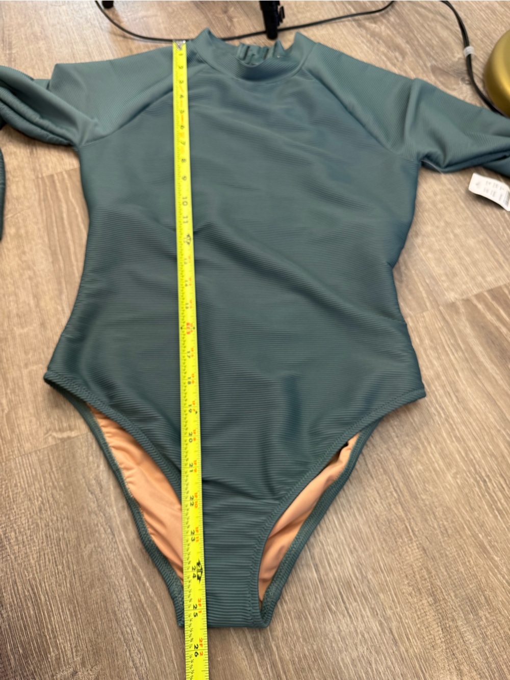 NWT J Crew Active Ribbed Long Sleeve One Piece Swimsuit Size 4 - Picture 7 of 11